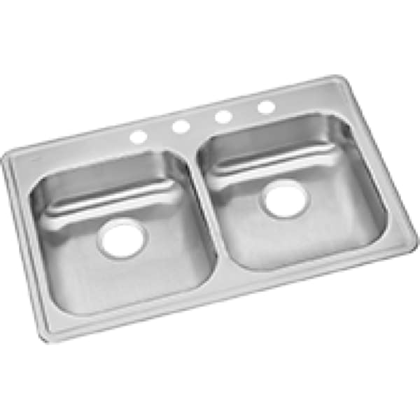 Elkay Kitchen Sink, Top Mount, Stainless steel Finish GE233214 - main